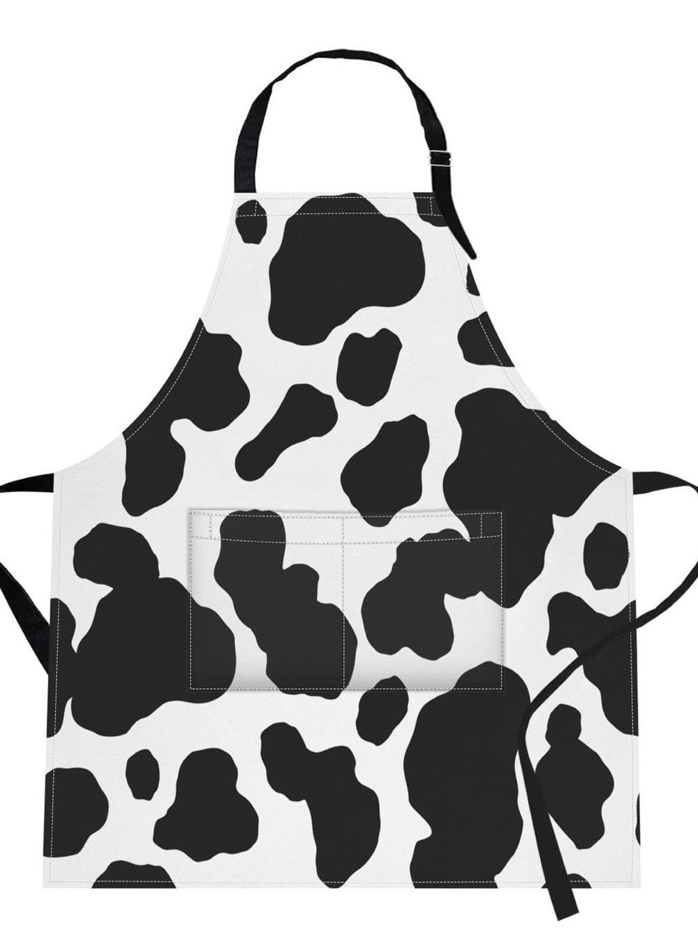 Cow Print Black & White Kitchen Apron - Classic Pattern